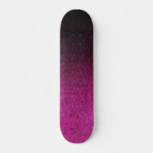 Skate Gradação da brilho rosa e preto