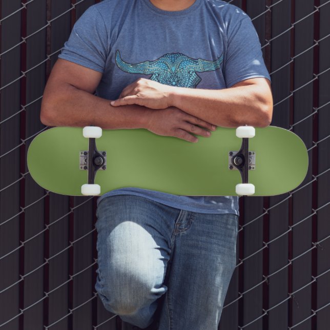Skate Gradação Verde Sólido Moderno Padrão de Onda (Ao ar livre 3)