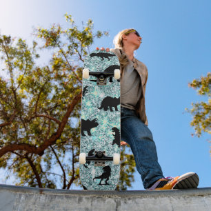 Skate gradiente de baleia-tubarão-da-silhueta