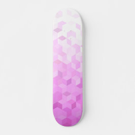 Skate Gradiente de Cubo Feminino Moderno Rosa Fúcsia