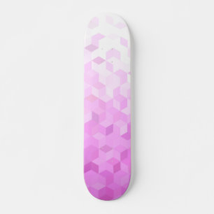 Skate Gradiente de Cubo Feminino Moderno Rosa Fúcsia