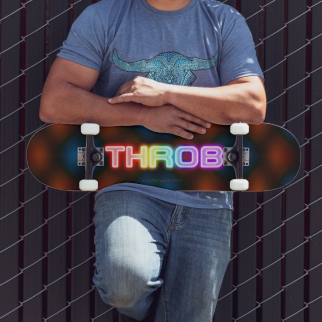 Skate gradiente grosso semelhante a um arco-íris vibrant (Ao ar livre 3)