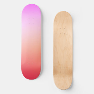 Skate Gradiente Radioso do Pôr do Sol Pastel