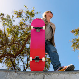 Skate Gradiente Rosa e Laranja