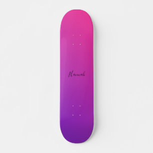 Skate Gradiente Rosa Púrpura Personalizado