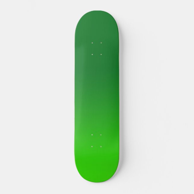 Skate Gradiente Verde Ombre Vibrante Moderno Simples (Frente)