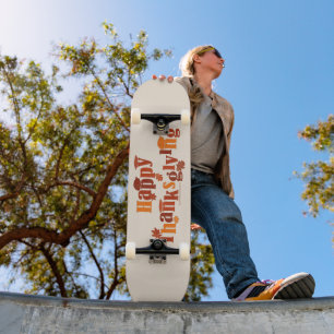 Skate Gráficos festivos de Ação de Graças brilhantes do