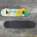 Skate Grafite Grunge Yellow Turquoise Urban<br><div class="desc">Este baralho ousado estilo grafite combina amarelo brilhante e turquesa com texturas verdes para uma vibração urbana feroz. Perfeito para skatistas que querem energia, cor e atitude em cada passeio. Personalize o texto, as fontes e as cores para refletir o seu estilo exclusivo. Explore a coleção de correspondência de cheios...</div>
