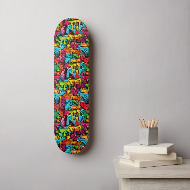 Skate Grafite, Tinta Pingando (Arte de parede)