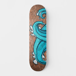 Skate Grafite Wave de Excelente Azul Personalizado
