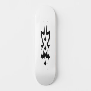 Skate Gravata moderna preta e branca minimalista tribal