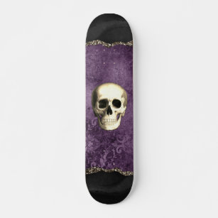 Skate Grelha Gótica Púrpura, Roxa, Distinta do Crânio
