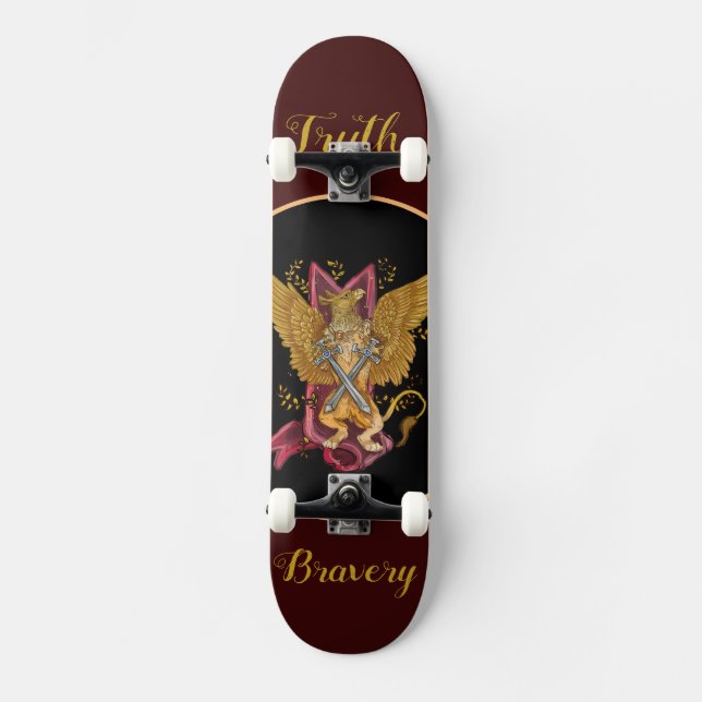 Skate Griffin Místico com Espadas (Frente)