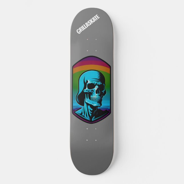 Skate GrillaSkate Kustom Design 002A Skull (Frente)