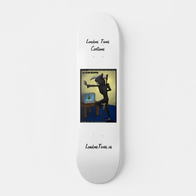 Skate Grim Reaper e Skythe Engraçado Skateboards (Frente)