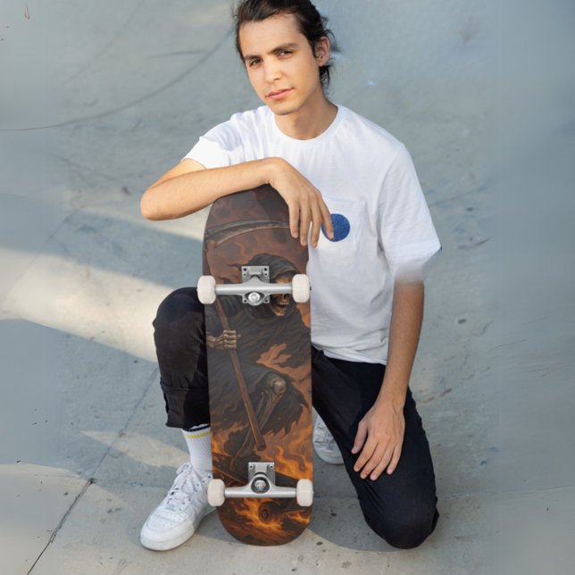 Skate Grim Reaper on Fire (Grim Reaper on Fire Skateboard)