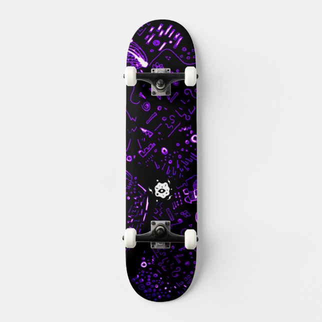 Skate Groovy Black Purple (Frente)