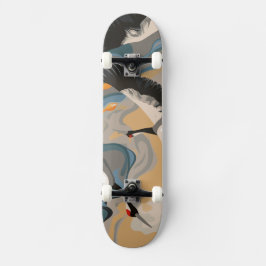 Skate Gruas Em Curso Sobre O Rio