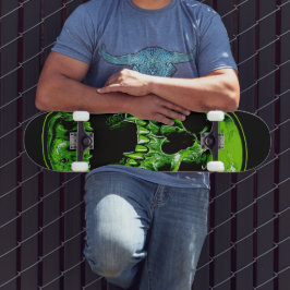 Skate Grüner Vampirschädel