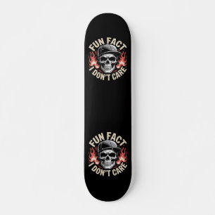 Skate Grunge Caveira Chamas Estilo Streetwear Gráfico