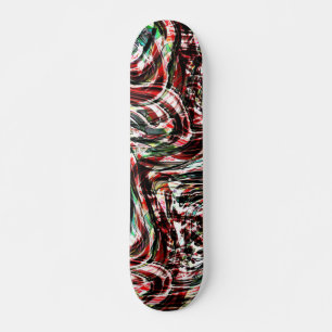 Skate Guerra às listras cianas verdes contra o vermelho