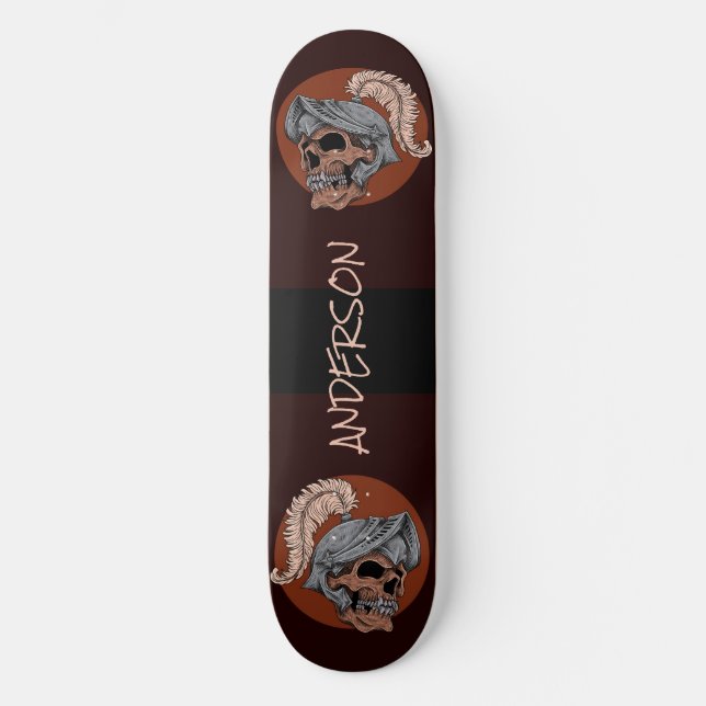 Skate Guerreiros de crânio personalizados (Frente)