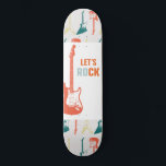 Skate Guitar Rock and Roll Music Rockstar<br><div class="desc">Com um design de guitarra funky,  esses skates são adequados para crianças e adolescentes. Vamos!</div>
