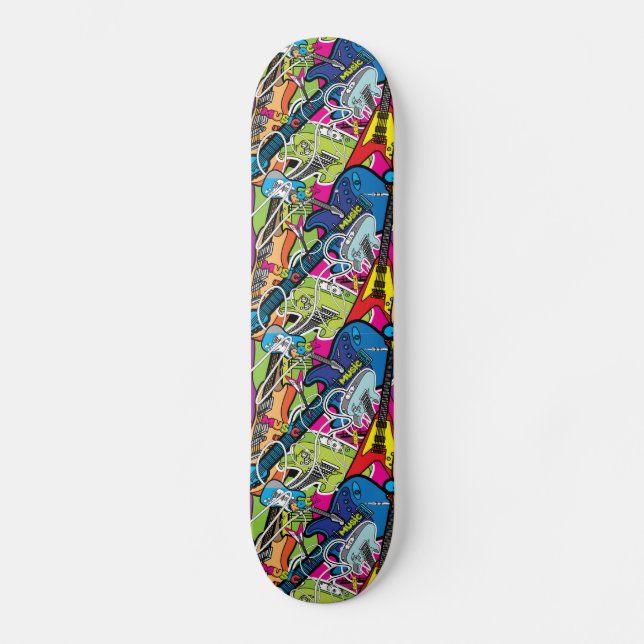 Skate Guitarra Elétrica Funky (Frente)