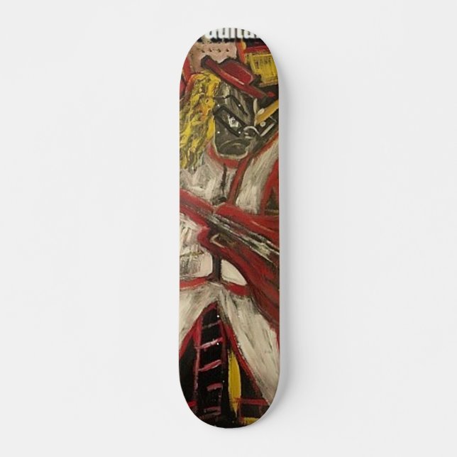 Skate Guitarrista Abstrato VII (Frente)