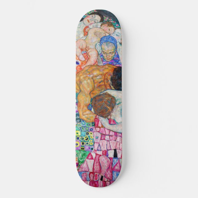 Skate Gustav Klimt - Death and Life (Frente)