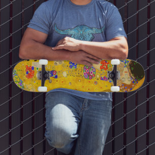 Skate Gustav Klimt é o famoso quadro Beijo.