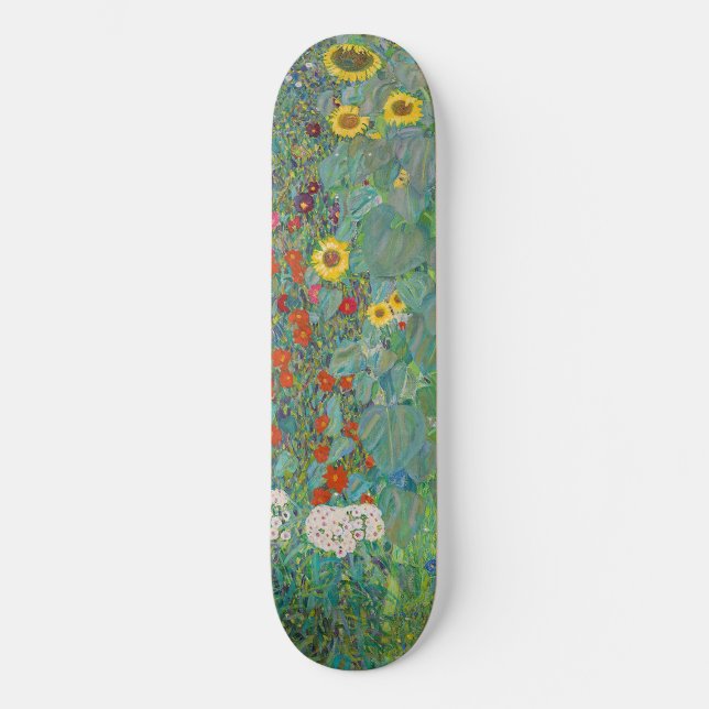 Skate Gustav Klimt - Jardim do País com Girassóis (Frente)
