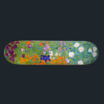 Skate  Gustav Klimt:Jardim Flor<br><div class="desc">Um lindo skate clássico com um jardim florístico colorido,  pintado pelo pintor simbolista austríaco Gustav Klimt.</div>