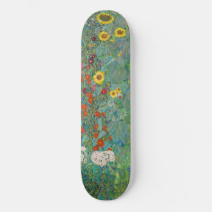 Skate Gustav Klimt - Jardim Rural com Girassóis