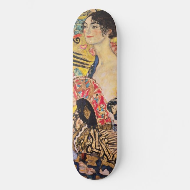Skate Gustav Klimt - Senhora com ventilador (Frente)
