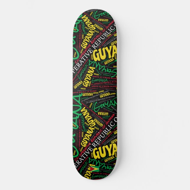 Skate Guyana National Pride Wordcloud (Frente)
