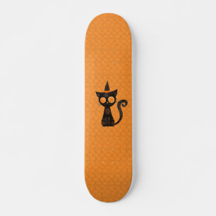 Skate Halloween/gato/abóbora/queda
