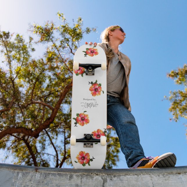 Skate HAMbWG Hibiscus em qualquer cor (Ao ar livre 1)