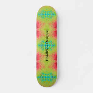 Skate HAMbyWG projetado - Azul PCInk Verde Tintos