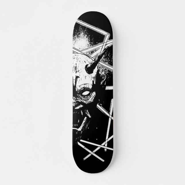 Skate Hannya Mask 8189 - Variant - Black & White (Frente)