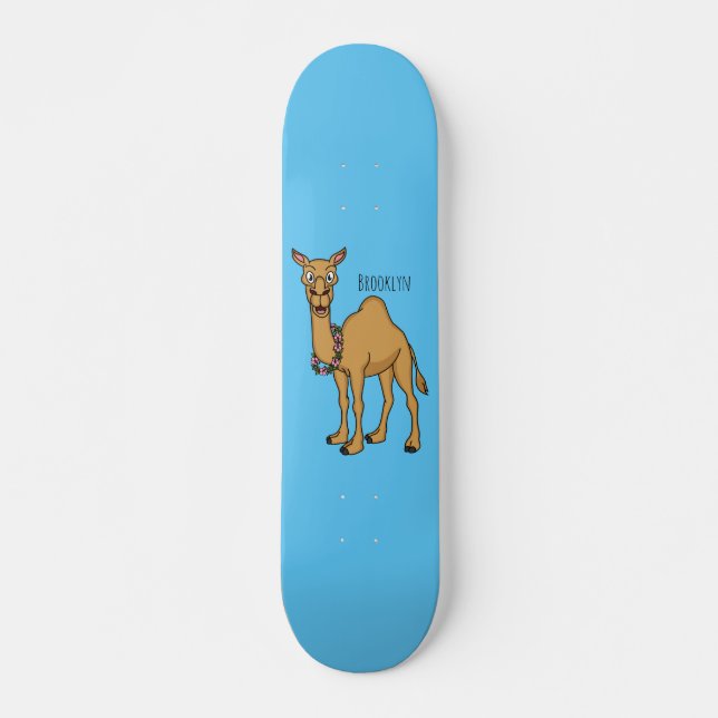 Skate Happy camel cartoon illustration  (Frente)
