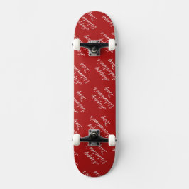 Skate Happy Valentines Day Text Pattern Stylish