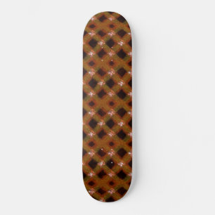 Skate Harlequim em Renda de Brilho Dourado