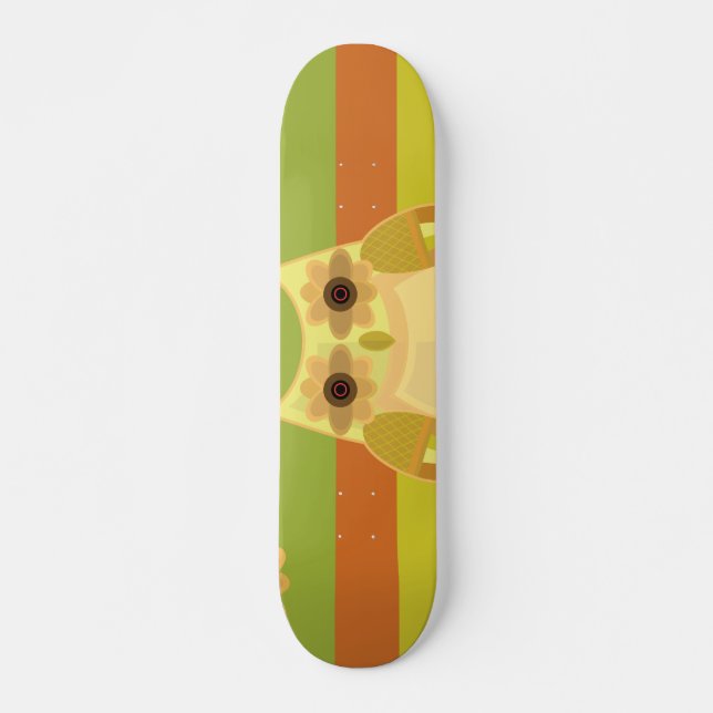 Skate Harvest Owl - Yellow (Frente)