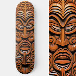 Skate Havaiano Totem Tiki Mask Wood Style Art<br><div class="desc">Abraçar o espírito da ilha com o nosso skate de Arte do Estilo de Madeira Totem Tiki Havaiano. Este é mais um Design de 100% de Hamster.</div>