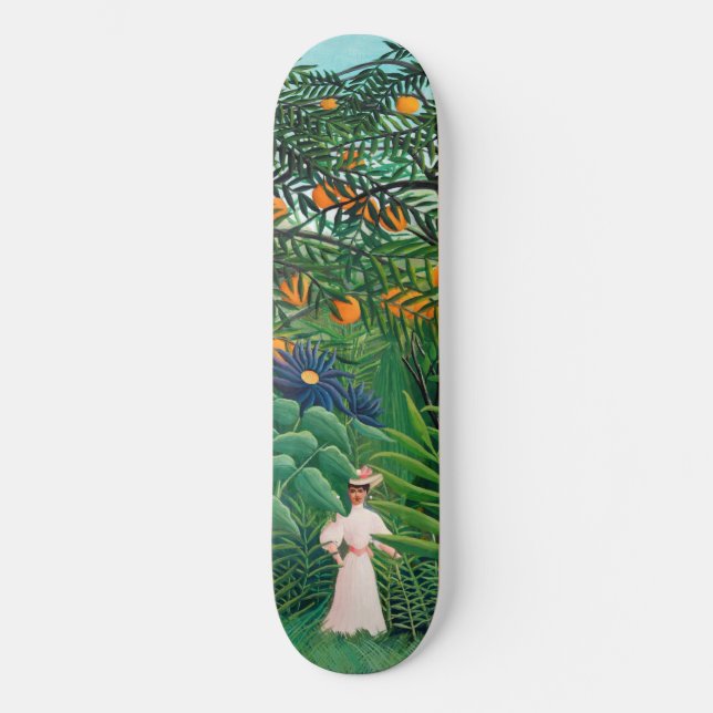 Skate Henri Rousseau - Mulher caminhando em uma Floresta (Frente)