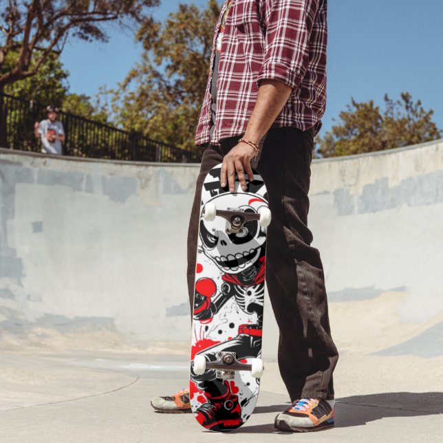 Skate Herói Urbano - skeleton de robô-manga (Ao ar livre 2)