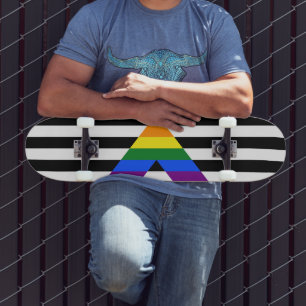 Skate Hetero de SlipperyJoe Ally Flag gay de presentes L
