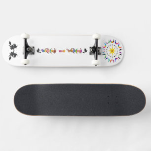 Skate HEXANDO E ABORRECENDO Design Witchcore + Luas do O
