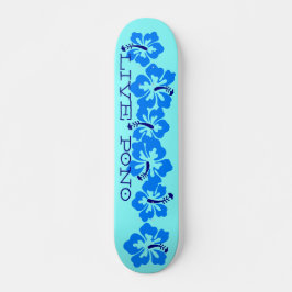 Skate Hibiscus havaiano "Pono vivo" Rad retro